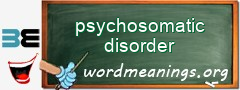 WordMeaning blackboard for psychosomatic disorder